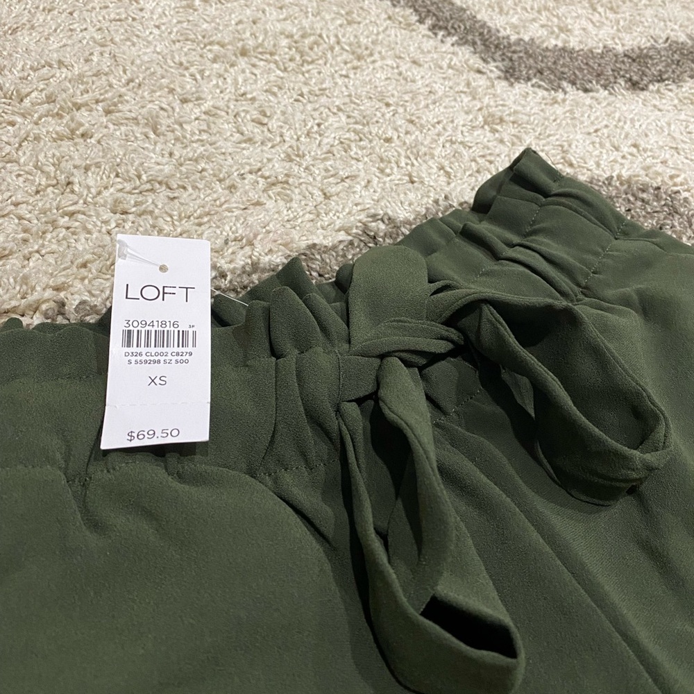 Tie Waist Tapered Pants In Crepe